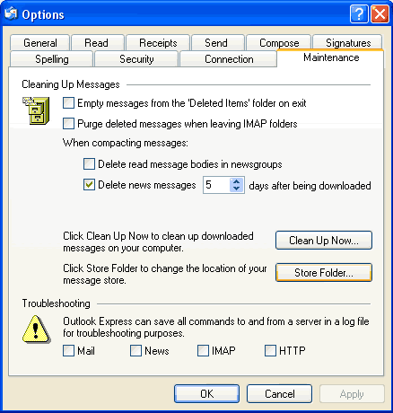 Step 2 How to backup e-mail form Microsoft Outlook Express - Step 2 of 5