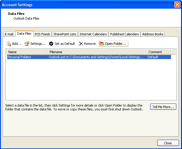 Step 3 How to backup e-mail form Microsoft Outlook Express - Step 3 of 4