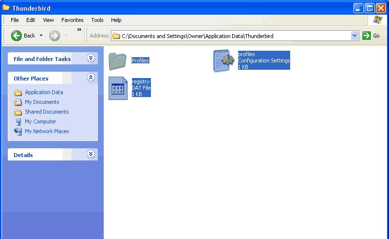 Step 3 How to backup e-mail form Mozilla Thunderbird - Step 3 of 3