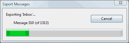 Step 6 How to backup e-mail form Microsoft Mail on Vista - Step 6 of 6