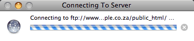 Step 2 How to use Safari on Mac to upload files to your site - Step 2 of 4