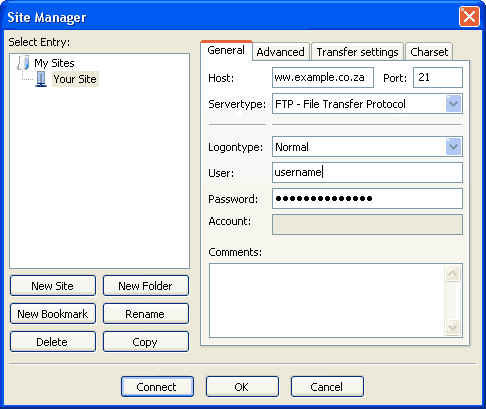 Step 4 How to Windows Explorer to upload files to your site - Step 4 of 7