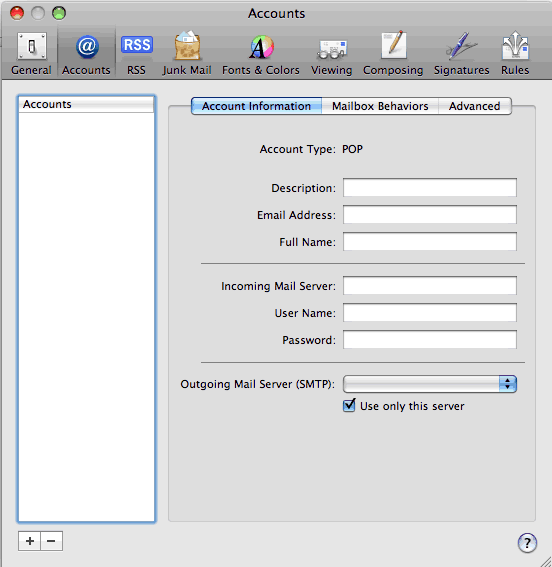 Step 2 Set up an e-mail account on Mac Mail - Step 2 of 6