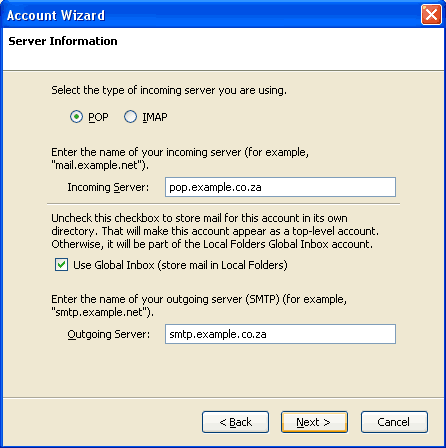 Step 4 Set up an e-mail account on Mozilla Thunderbird - Step 4 of 10