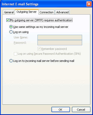 Step 5 Set up an e-mail account on Microsoft Outlook 2002/3 - Step 5 of 7