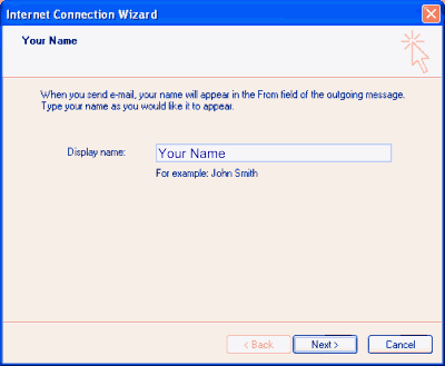 Step 4 Set up an e-mail account on Microsoft Outlook Express - Step 4 of 10