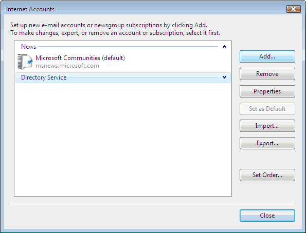 Step 2 Set up an e-mail account on Windows Mail - Step 2 of 10