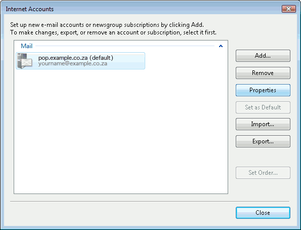 Step 9 Set up an e-mail account on Windows Mail - Step 9 of 10